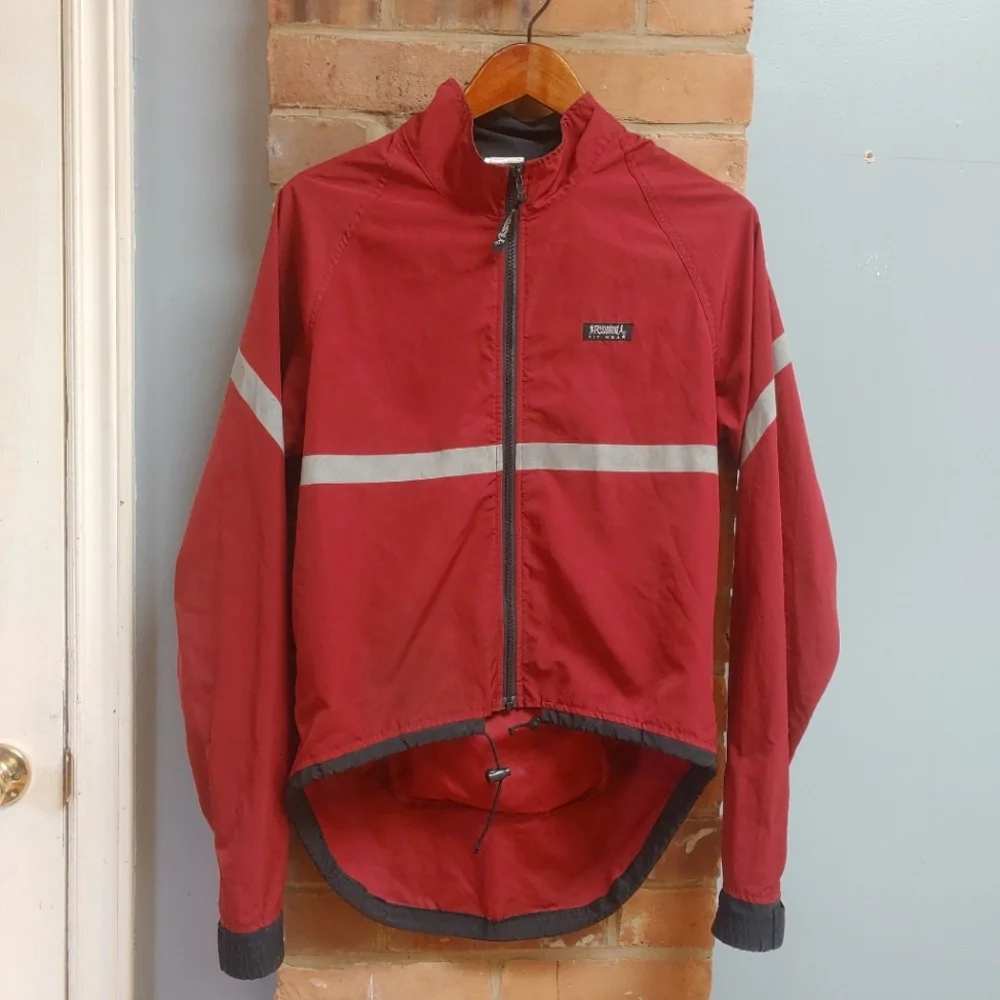 Red Jacket with Reflective Stripes - Picture 1 of 7